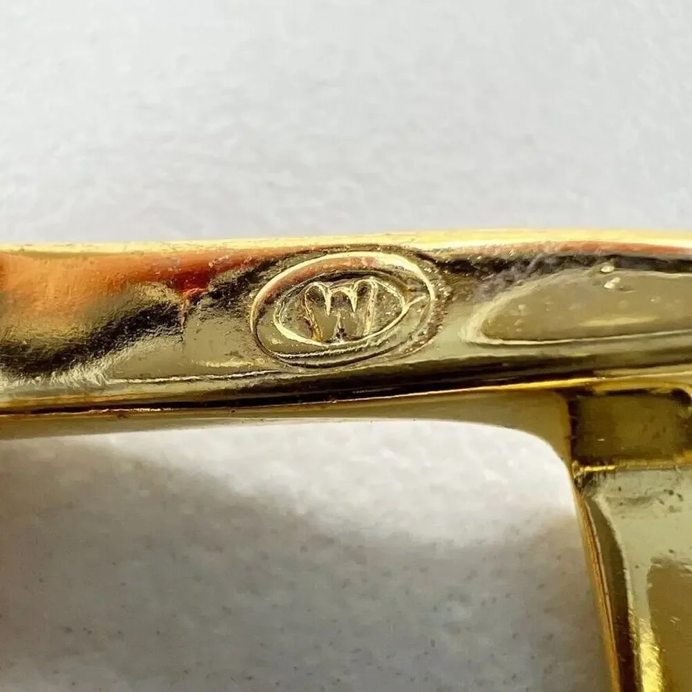 Vintage Gold Tone Simple Basic Belt Buckle for up to 1 Inch Belt
